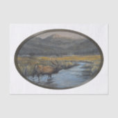 Golden Elk - Oval 薄葉紙 (正面)