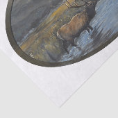 Golden Elk - Oval 薄葉紙 (詳細)