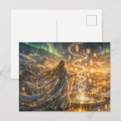 Golden Elven Fantasy Light Impressionist Fantasy ポストカード (正面/裏面)