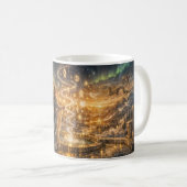 Golden Elven Fantasy Light Mug Impressionist Fan コーヒーマグカップ (正面右)