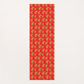  Golden embossed Japanese cranes ヨガマット (正面)