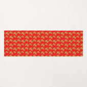  Golden embossed Japanese cranes ヨガマット (正面(横))