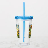 Golden Embrace Sunflower  アクリルタンブラー (右)