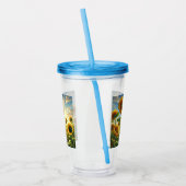 Golden Embrace Sunflower  アクリルタンブラー (左)