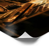 Golden Espresso Ritual – Warm Coffee Art Poster ポスター (コーナー)