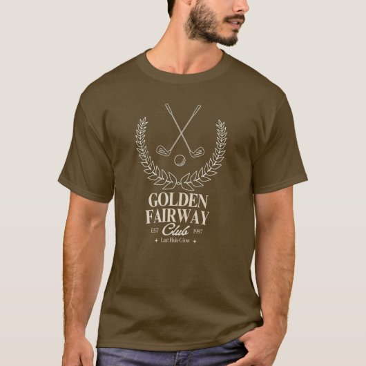 Golden Fairway Golf Club Style for Enthusiasts Tシャツ (正面)