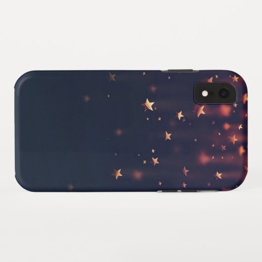 Golden Falling Stars Case-Mate iPhoneケース (裏面(横))