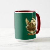 Golden Fantasy Flying Ship Art Combo Coffee Mug マグカップ (正面右)