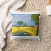 Golden Fields and Path クッション (ブランケット)