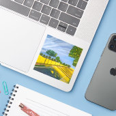 Golden Fields and Path シール (ノートパソコンとiPhone)
