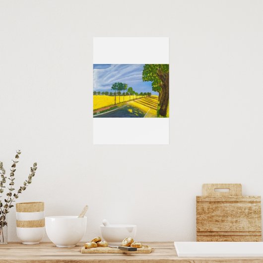 Golden Fields and Path ポスター (キッチン)