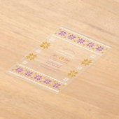 Golden Fig Ugly Sweater Christmas Party アクリル招待状 (レイダウン)