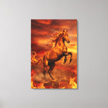 Golden Fire Stallion – Powerful Fantasy