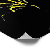 Golden Fireburst Poster ポスター (角)