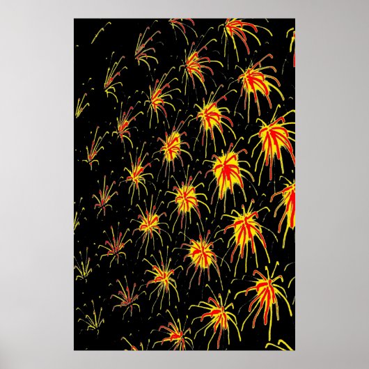 Golden Fireburst Poster ポスター (正面)