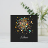 Golden Fireworks & Confetti Celebration サンキューカード (スタンド正面)