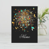 Golden Fireworks & Confetti Celebration 招待状 (スタンド正面)