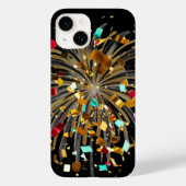 Golden Fireworks & Confetti Celebration Case-Mate iPhoneケース (裏面)