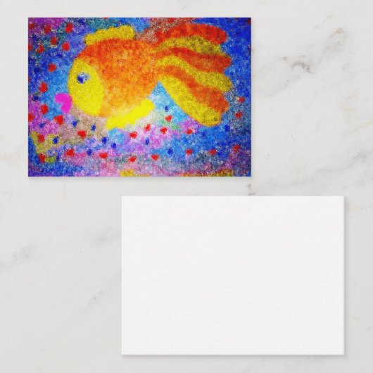 Golden fish ノートカード (正面/裏面)