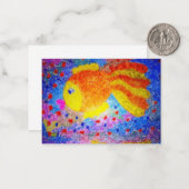 Golden fish ノートカード (正面/裏面インサイチュ)