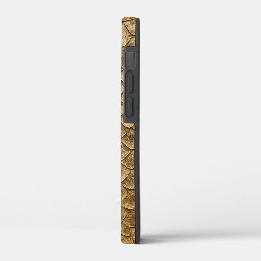 Golden Fish Scale Phone Case – Shimmering Elegance Case-Mate iPhoneケース (裏面 / 左)