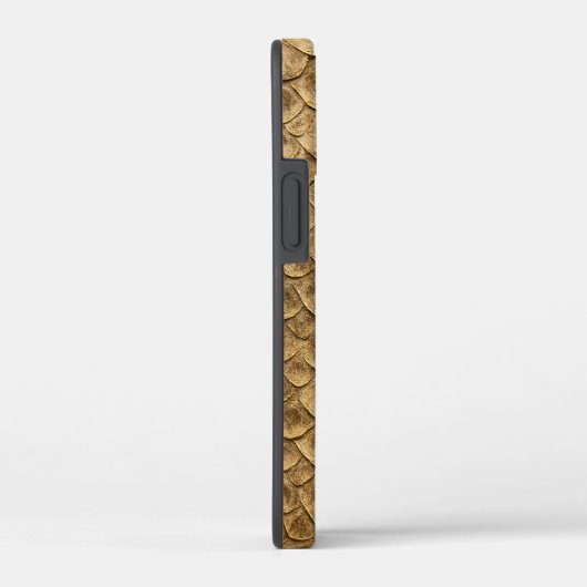 Golden Fish Scale Phone Case – Shimmering Elegance Case-Mate iPhoneケース (裏面 / 右)