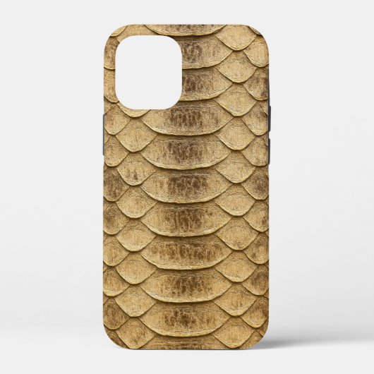 Golden Fish Scale Phone Case – Shimmering Elegance Case-Mate iPhoneケース (裏面)