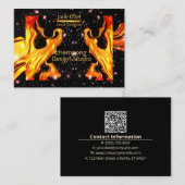 Golden Flame – Artistic Entrepreneur Opulent Gold 名刺 (正面/裏面)
