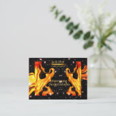  Golden Flame – Artistic Entrepreneur Opulent Gold 名刺 (スタンド正面)