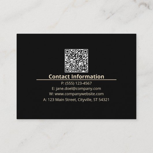  Golden Flame – Artistic Entrepreneur Opulent Gold 名刺 (裏面)