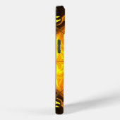 Golden Flame Kaleidoscope Fractal Art Case-Mate iPhoneケース (裏面 / 右)