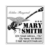 Golden Flangetail ラバースタンプ (インプリント)