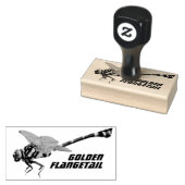 Golden Flangetail ラバースタンプ (押印)