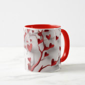 Golden Floral Everyday Coffee Mug  マグカップ (正面右)