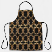 Golden Floral Ornate Apron エプロン (正面)