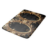 Golden Floral Ornate Bath Mat バスマット (アングル)
