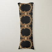 Golden Floral Ornate Body Pillow ボディピロー (正面縦)