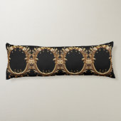 Golden Floral Ornate Body Pillow ボディピロー (裏面)