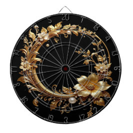 Golden Floral Ornate Dartboard ダーツボード