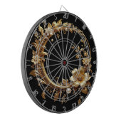 Golden Floral Ornate Dartboard ダーツボード (正面左)
