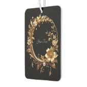 Golden Floral Ornate Frame Air Freshener カーエアーフレッシュナー (左)