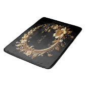 Golden Floral Ornate Frame Bath Mat バスマット (アングル)