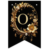 Golden Floral Ornate Frame Bunting Flag バンティングフラッグ (第2の旗)