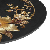 Golden Floral Ornate Frame Cutting Board カッティングボード (角)
