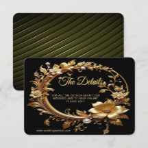 Golden Floral Ornate Frame Detail