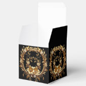 Golden Floral Ornate Frame Favor Box フェイバーボックス (オープン)