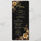 Golden Floral Ornate Frame Menu メニュー (正面)