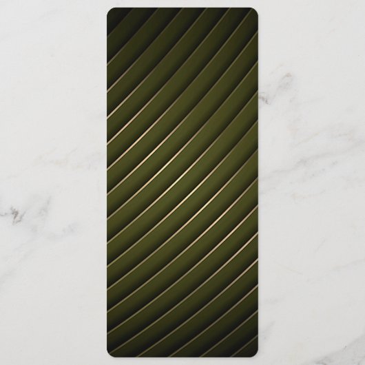 Golden Floral Ornate Frame Menu メニュー (裏面)