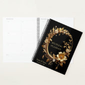 Golden Floral Ornate Frame Planner プランナー手帳 (ディスプレー)