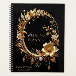 Golden Floral Ornate Frame Planner プランナー手帳